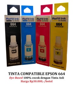 Tinta Refill Compatible Epson 664